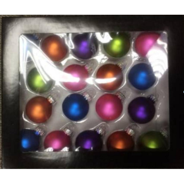 Northlight Seasonal Multi-Color Vibrant Glass Ball Christmas Ornament 1